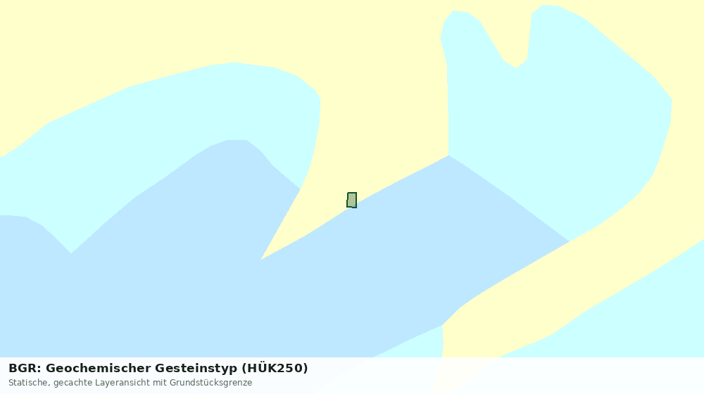 Statische Kartenansicht: BGR: Geochemischer Gesteinstyp (HÜK250)