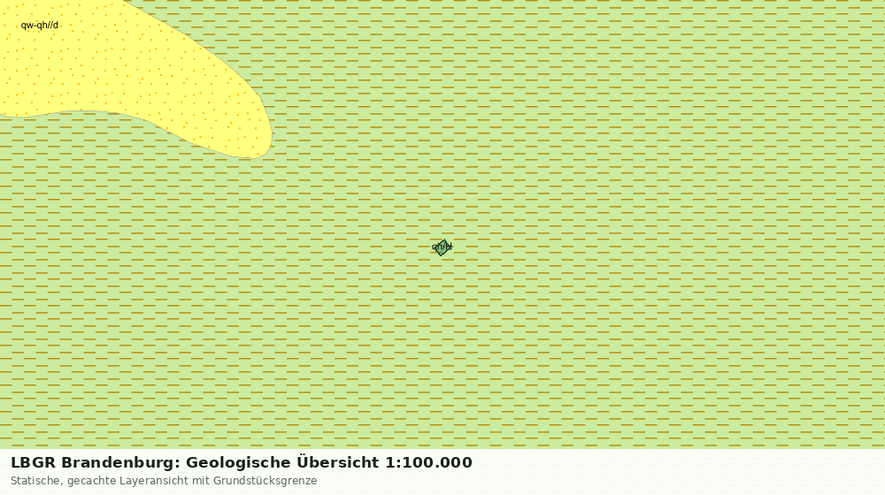 Statische Kartenansicht: LBGR Brandenburg: Geologische Übersicht 1:100.000