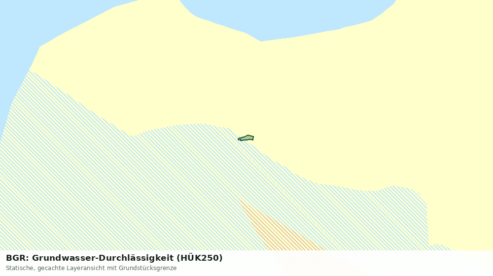 Statische Kartenansicht: BGR: Grundwasser-Durchlässigkeit (HÜK250)