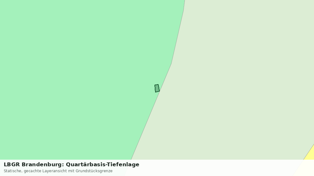 Statische Kartenansicht: LBGR Brandenburg: Quartärbasis-Tiefenlage