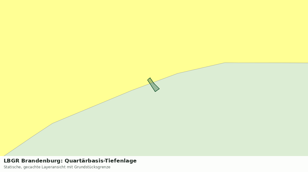 Statische Kartenansicht: LBGR Brandenburg: Quartärbasis-Tiefenlage