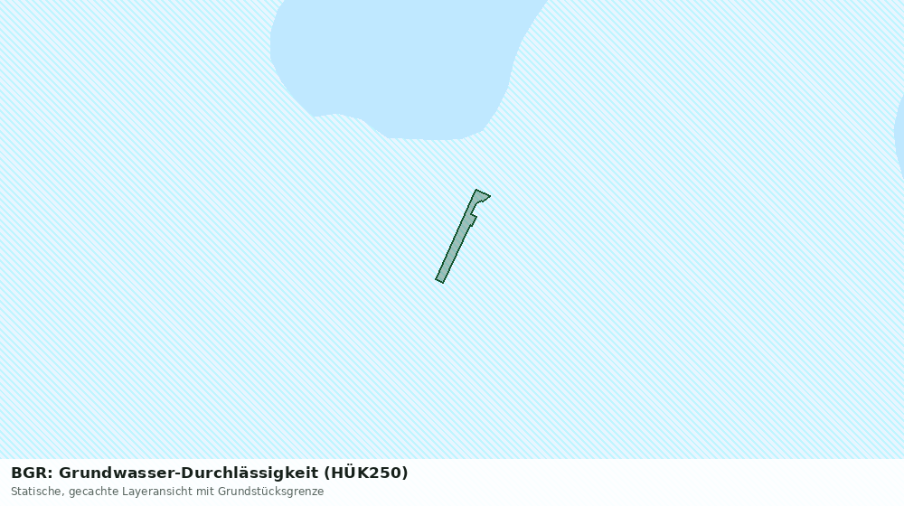 Statische Kartenansicht: BGR: Grundwasser-Durchlässigkeit (HÜK250)