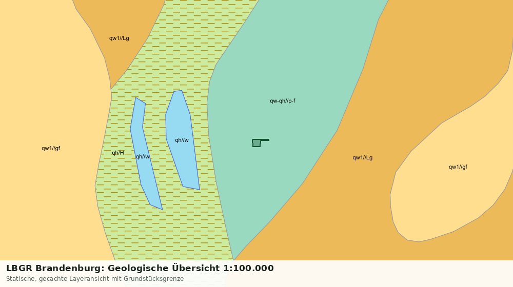 Statische Kartenansicht: LBGR Brandenburg: Geologische Übersicht 1:100.000
