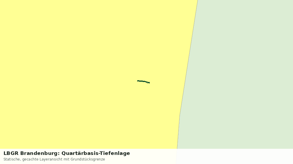 Statische Kartenansicht: LBGR Brandenburg: Quartärbasis-Tiefenlage