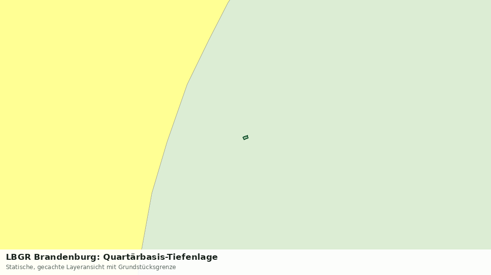 Statische Kartenansicht: LBGR Brandenburg: Quartärbasis-Tiefenlage