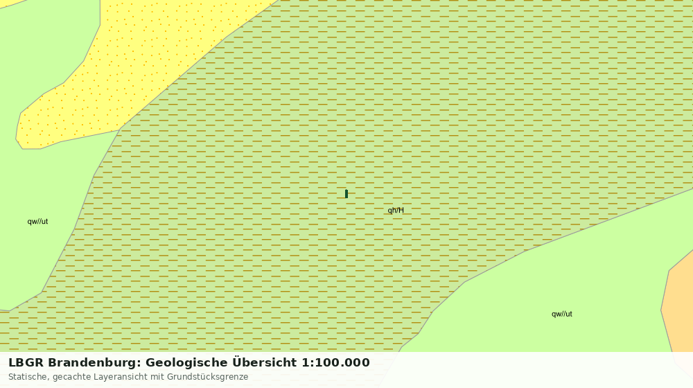 Statische Kartenansicht: LBGR Brandenburg: Geologische Übersicht 1:100.000
