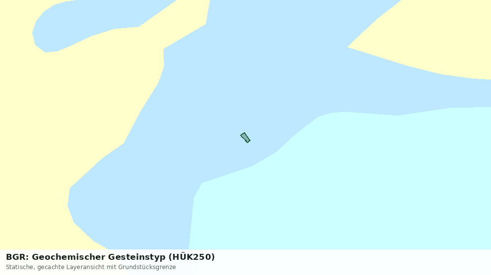 Statische Kartenansicht: BGR: Geochemischer Gesteinstyp (HÜK250)
