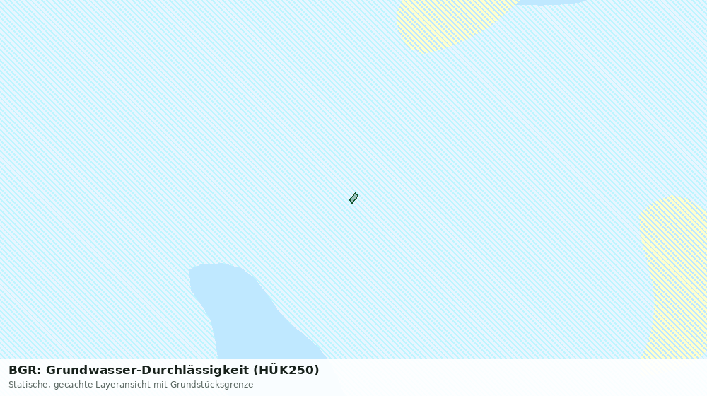 Statische Kartenansicht: BGR: Grundwasser-Durchlässigkeit (HÜK250)