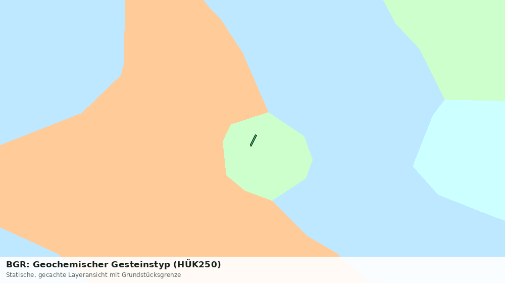 Statische Kartenansicht: BGR: Geochemischer Gesteinstyp (HÜK250)