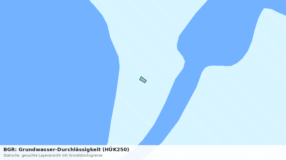 Statische Kartenansicht: BGR: Grundwasser-Durchlässigkeit (HÜK250)