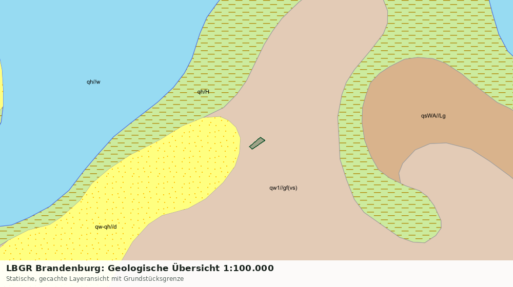 Statische Kartenansicht: LBGR Brandenburg: Geologische Übersicht 1:100.000