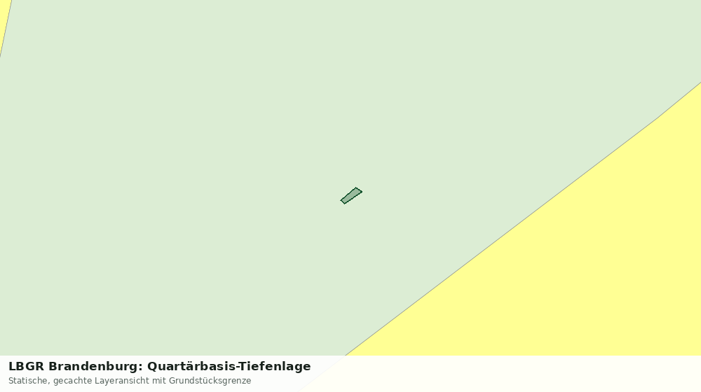 Statische Kartenansicht: LBGR Brandenburg: Quartärbasis-Tiefenlage