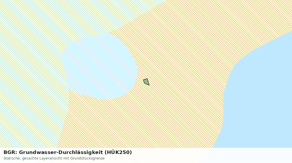 Statische Kartenansicht: BGR: Grundwasser-Durchlässigkeit (HÜK250)