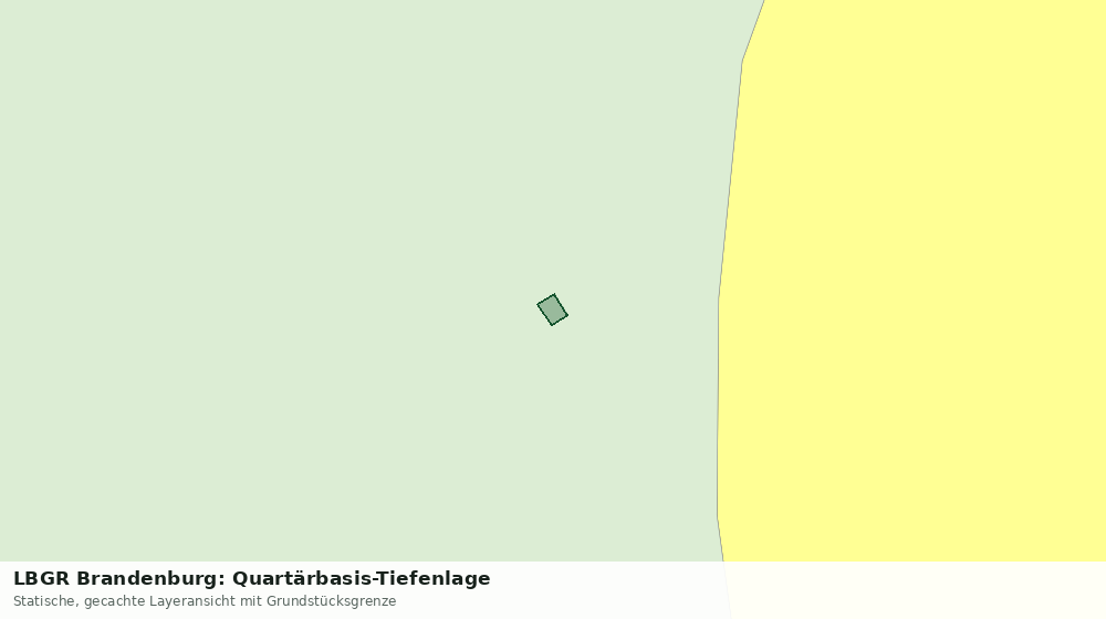 Statische Kartenansicht: LBGR Brandenburg: Quartärbasis-Tiefenlage