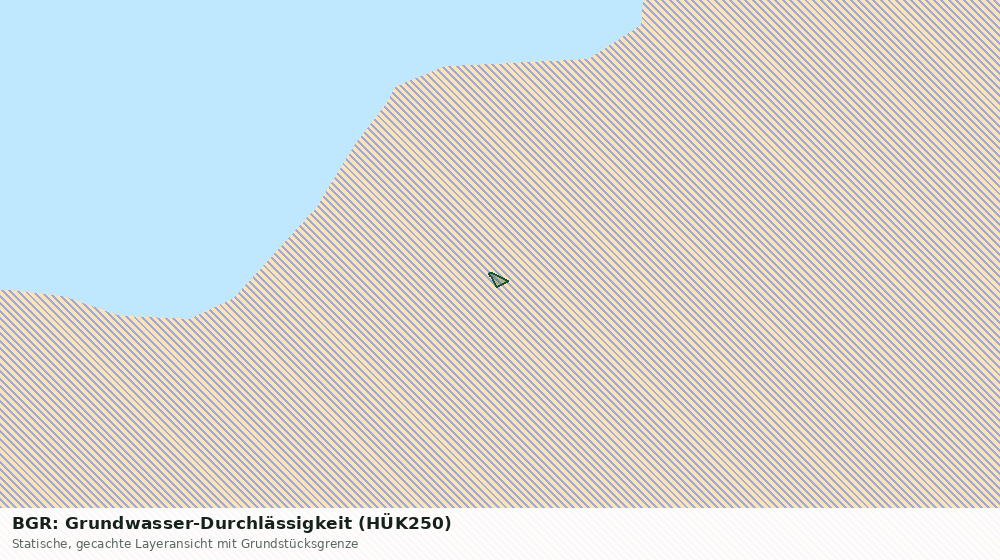 Statische Kartenansicht: BGR: Grundwasser-Durchlässigkeit (HÜK250)