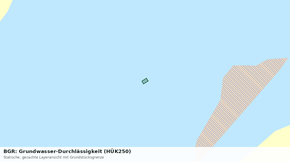 Statische Kartenansicht: BGR: Grundwasser-Durchlässigkeit (HÜK250)