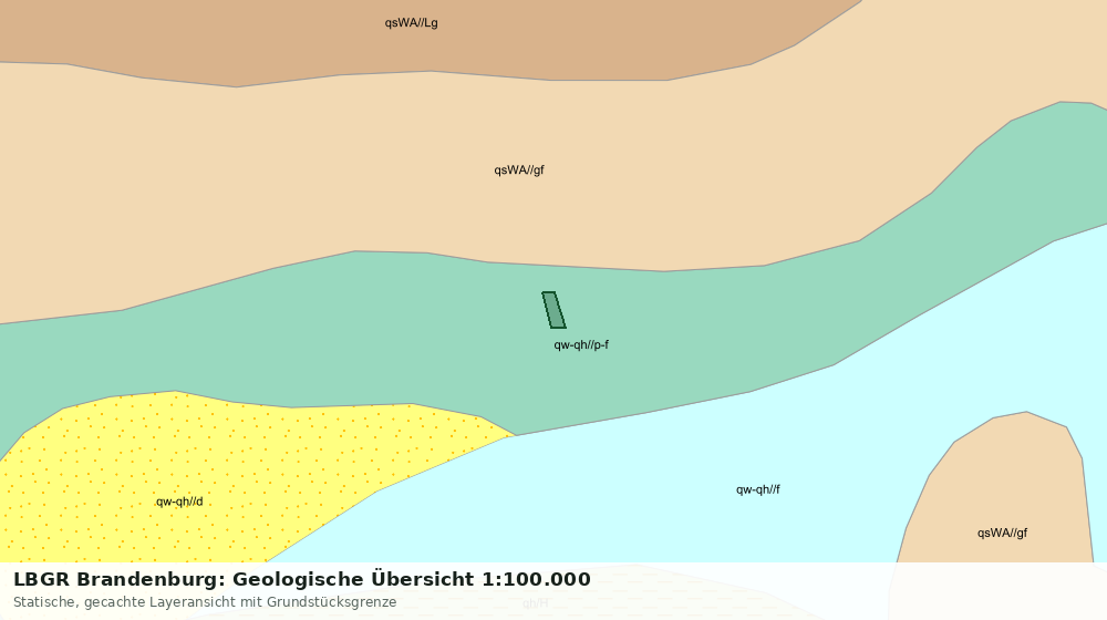 Statische Kartenansicht: LBGR Brandenburg: Geologische Übersicht 1:100.000