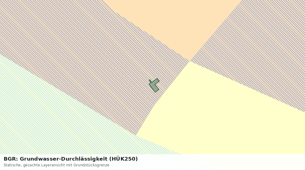 Statische Kartenansicht: BGR: Grundwasser-Durchlässigkeit (HÜK250)