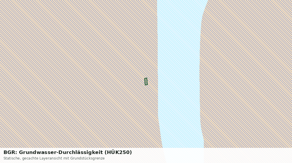 Statische Kartenansicht: BGR: Grundwasser-Durchlässigkeit (HÜK250)