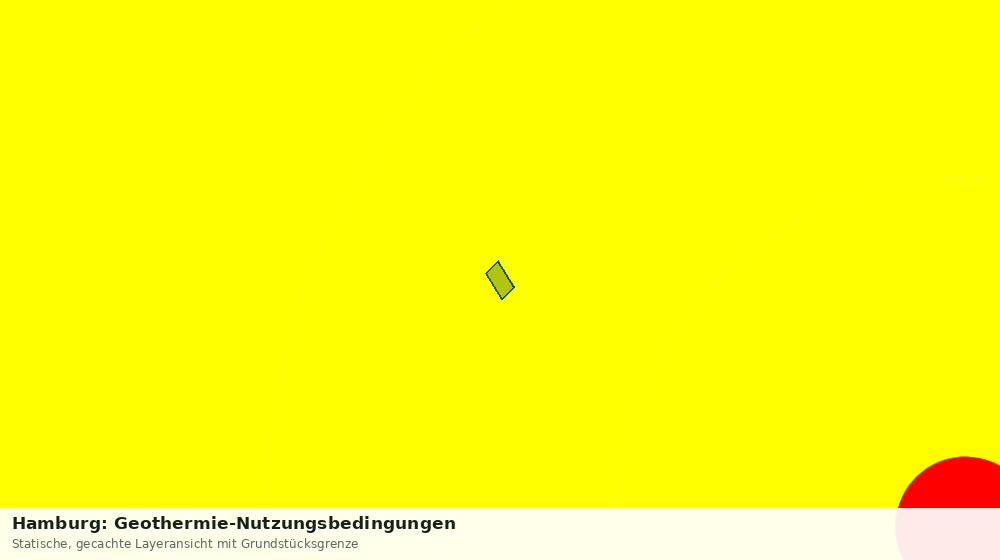 Statische Kartenansicht: Hamburg: Geothermie-Nutzungsbedingungen