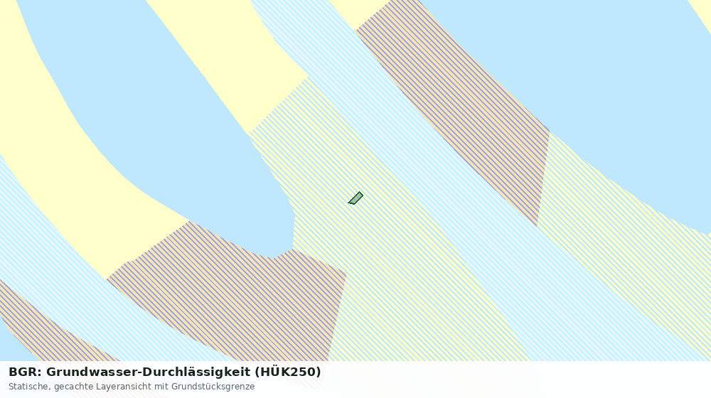 Statische Kartenansicht: BGR: Grundwasser-Durchlässigkeit (HÜK250)
