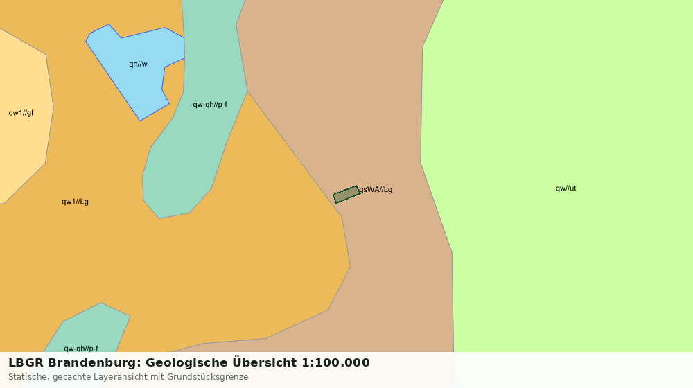 Statische Kartenansicht: LBGR Brandenburg: Geologische Übersicht 1:100.000