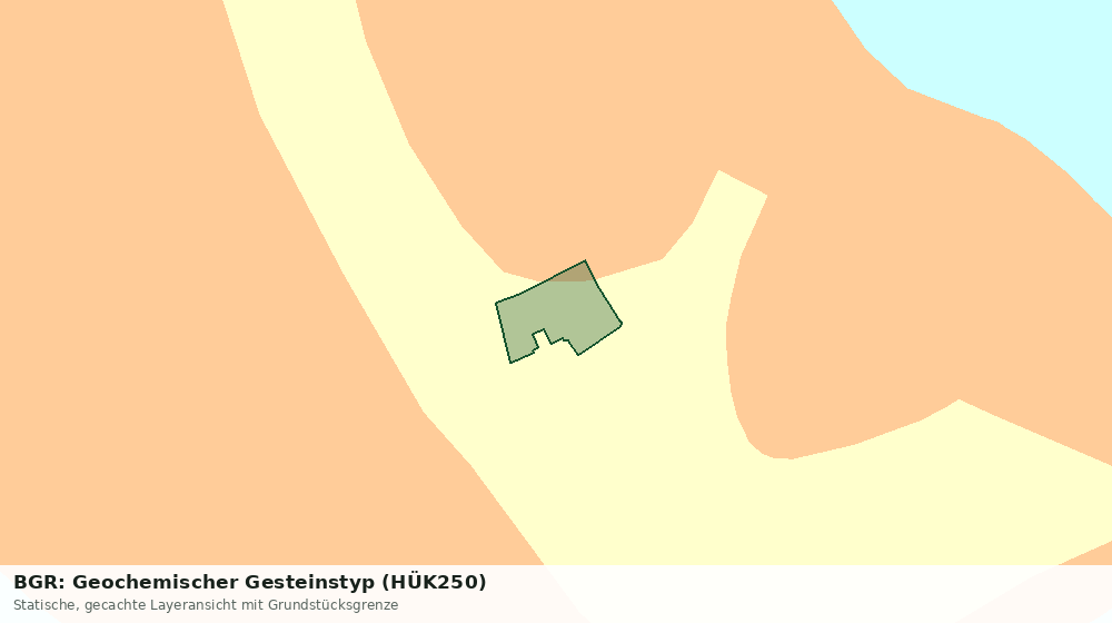 Statische Kartenansicht: BGR: Geochemischer Gesteinstyp (HÜK250)