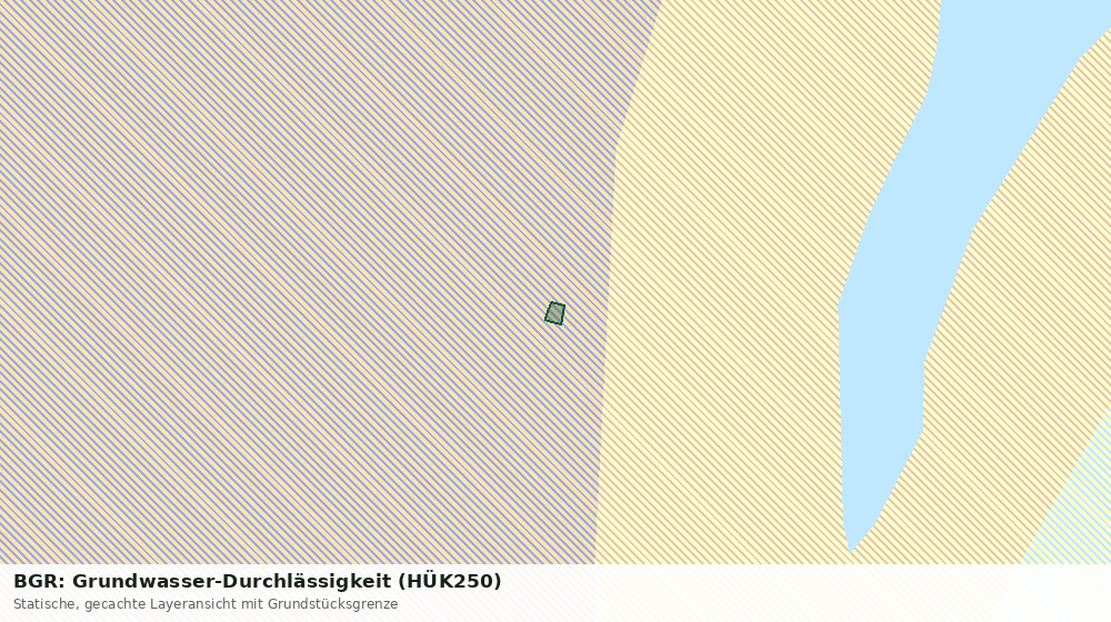 Statische Kartenansicht: BGR: Grundwasser-Durchlässigkeit (HÜK250)