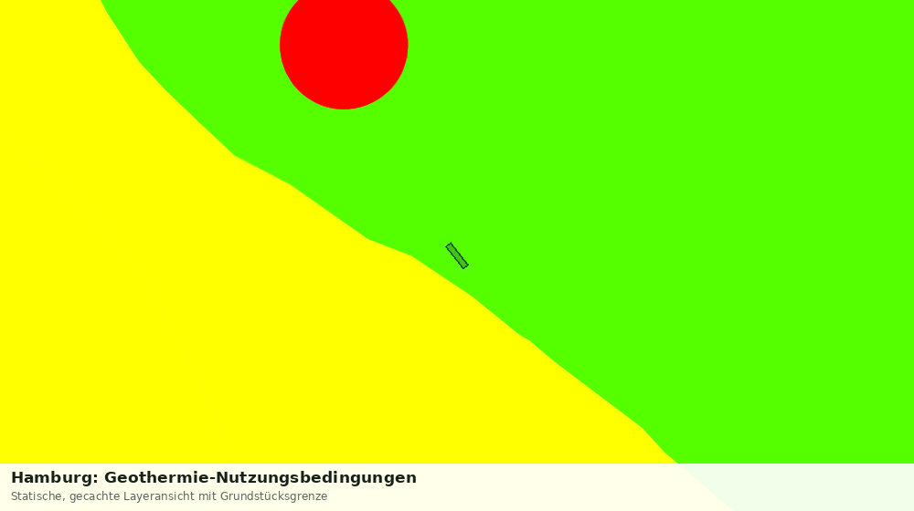 Statische Kartenansicht: Hamburg: Geothermie-Nutzungsbedingungen