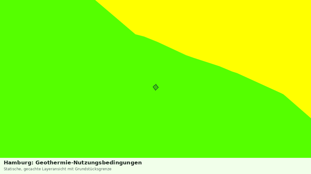 Statische Kartenansicht: Hamburg: Geothermie-Nutzungsbedingungen