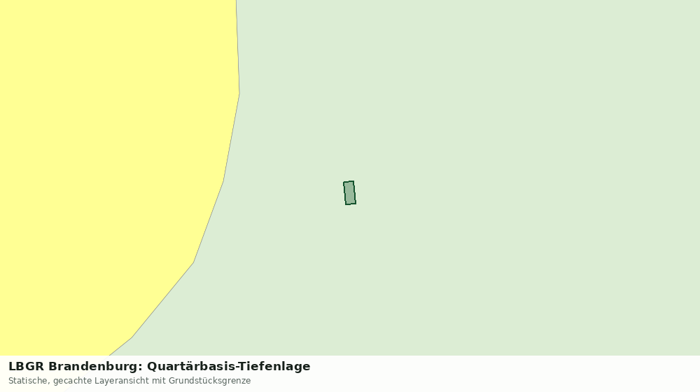 Statische Kartenansicht: LBGR Brandenburg: Quartärbasis-Tiefenlage