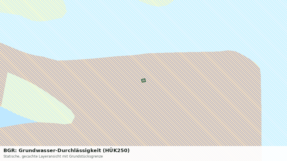 Statische Kartenansicht: BGR: Grundwasser-Durchlässigkeit (HÜK250)