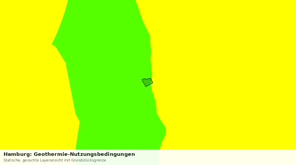 Statische Kartenansicht: Hamburg: Geothermie-Nutzungsbedingungen