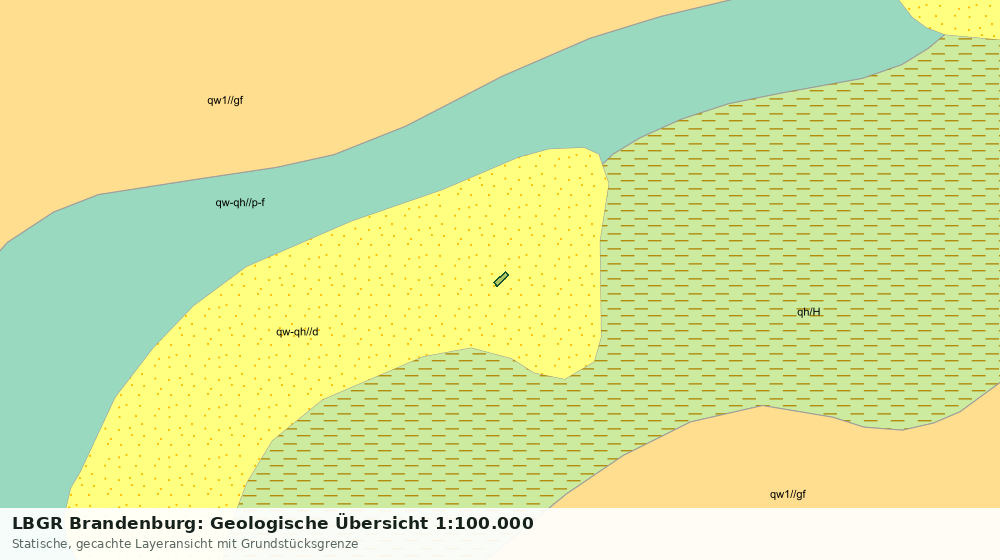 Statische Kartenansicht: LBGR Brandenburg: Geologische Übersicht 1:100.000