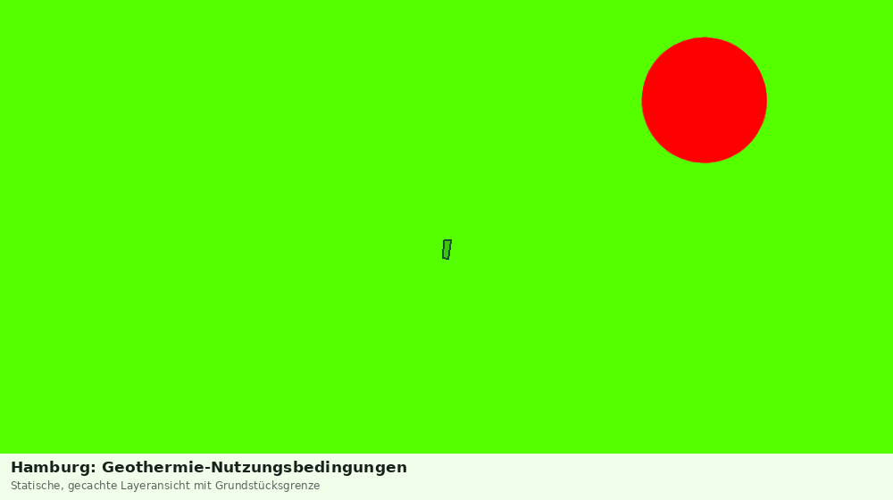 Statische Kartenansicht: Hamburg: Geothermie-Nutzungsbedingungen