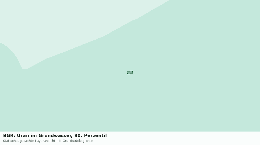 Statische Kartenansicht: BGR: Uran im Grundwasser, 90. Perzentil