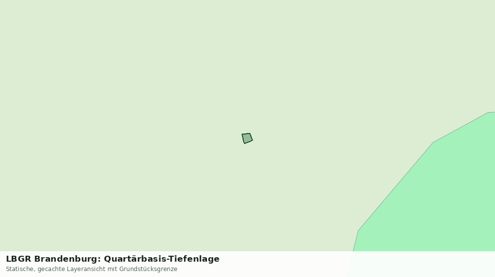 Statische Kartenansicht: LBGR Brandenburg: Quartärbasis-Tiefenlage
