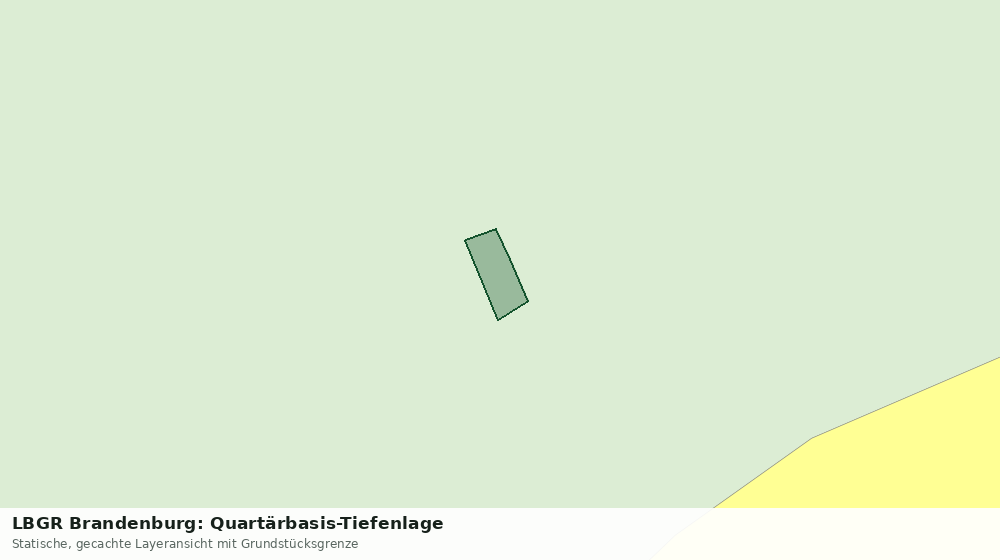 Statische Kartenansicht: LBGR Brandenburg: Quartärbasis-Tiefenlage