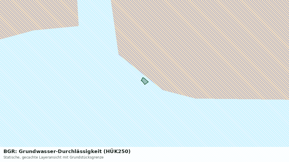 Statische Kartenansicht: BGR: Grundwasser-Durchlässigkeit (HÜK250)