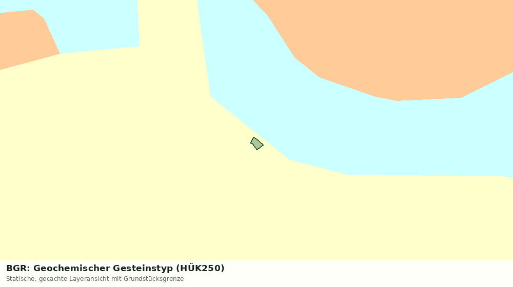 Statische Kartenansicht: BGR: Geochemischer Gesteinstyp (HÜK250)