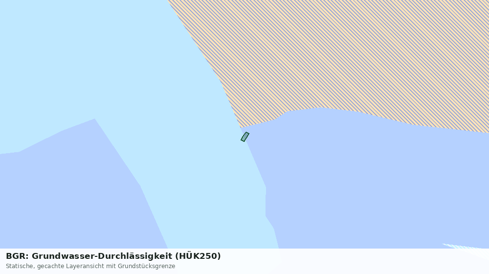 Statische Kartenansicht: BGR: Grundwasser-Durchlässigkeit (HÜK250)