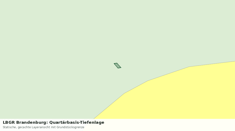 Statische Kartenansicht: LBGR Brandenburg: Quartärbasis-Tiefenlage