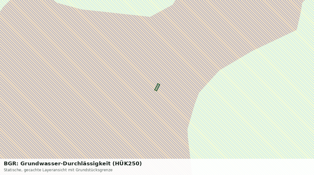 Statische Kartenansicht: BGR: Grundwasser-Durchlässigkeit (HÜK250)