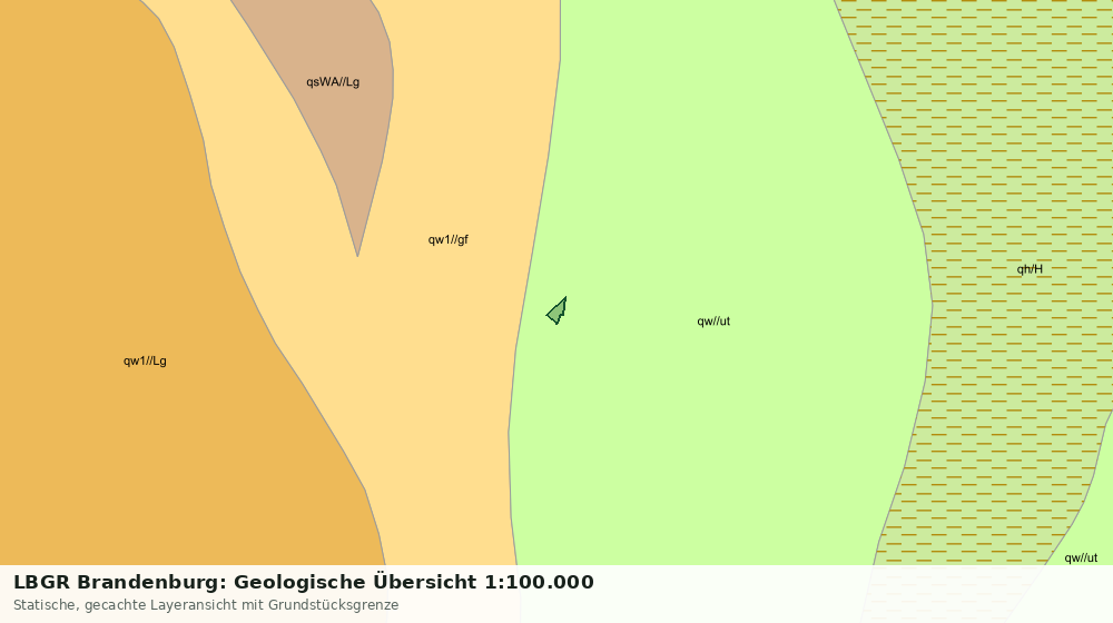 Statische Kartenansicht: LBGR Brandenburg: Geologische Übersicht 1:100.000