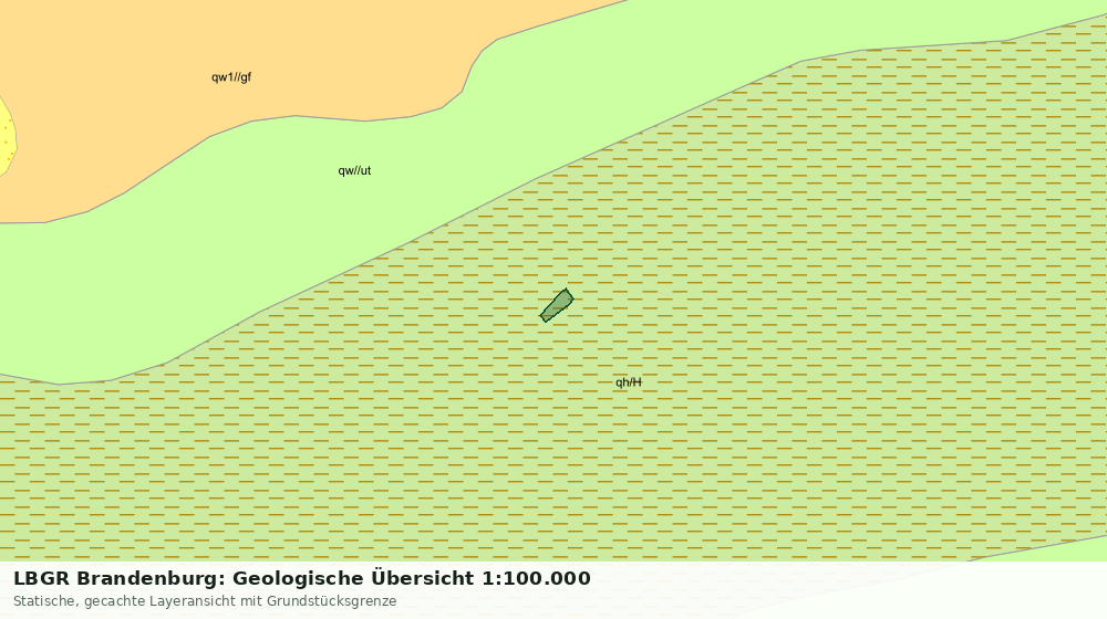 Statische Kartenansicht: LBGR Brandenburg: Geologische Übersicht 1:100.000