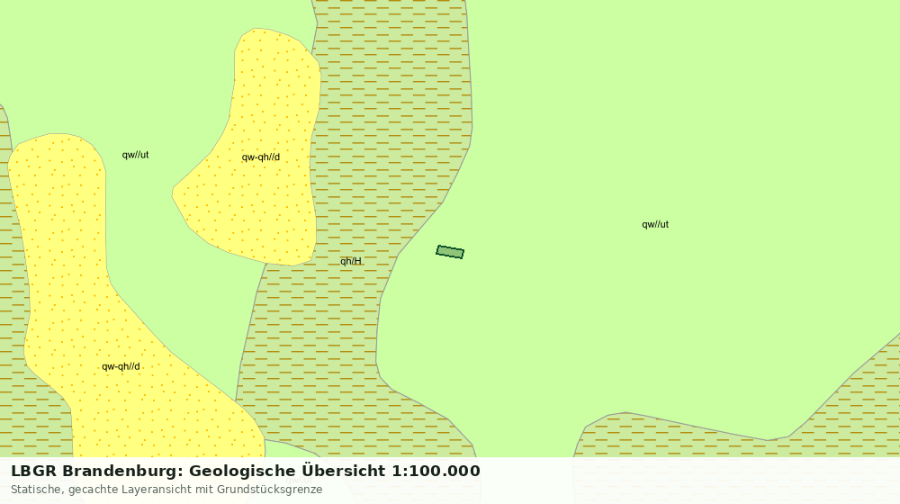 Statische Kartenansicht: LBGR Brandenburg: Geologische Übersicht 1:100.000