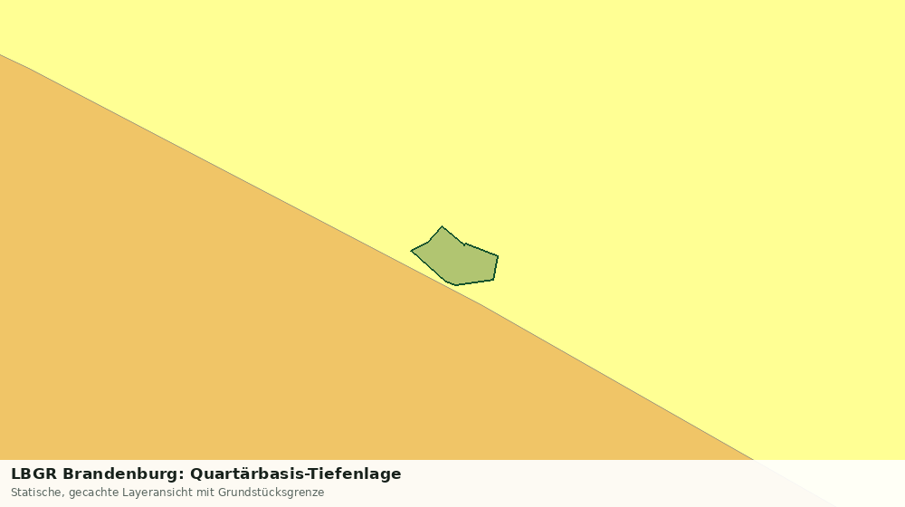 Statische Kartenansicht: LBGR Brandenburg: Quartärbasis-Tiefenlage