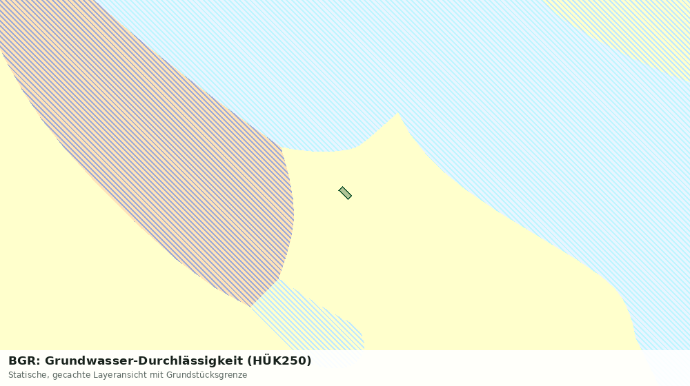 Statische Kartenansicht: BGR: Grundwasser-Durchlässigkeit (HÜK250)