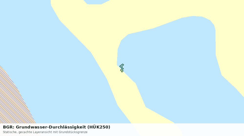 Statische Kartenansicht: BGR: Grundwasser-Durchlässigkeit (HÜK250)