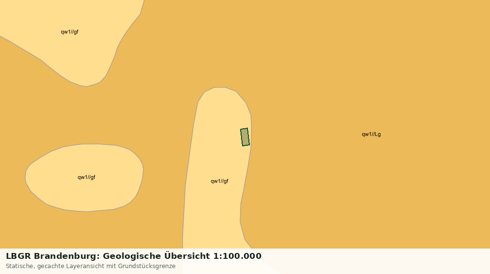 Statische Kartenansicht: LBGR Brandenburg: Geologische Übersicht 1:100.000